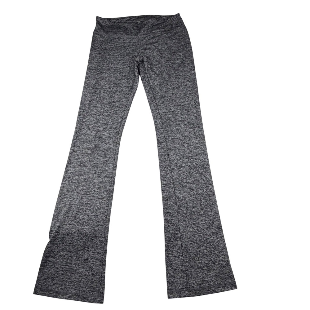 Womens Yoga Pants Flare Leg Space Dye Charcoal Grey Athleisure Size Medium